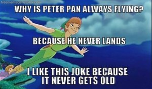 why-is-peter-pan-always-flying